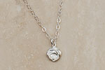 Little Rose Pendant in Silver, Reclaimed Sterling Silver Julia Failey jewlery